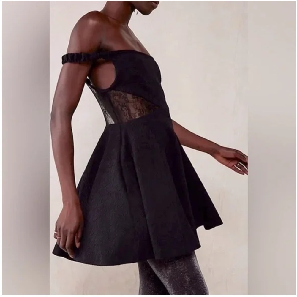 Free People Brooklyn Mini Skater Dress With Pockets NWOT